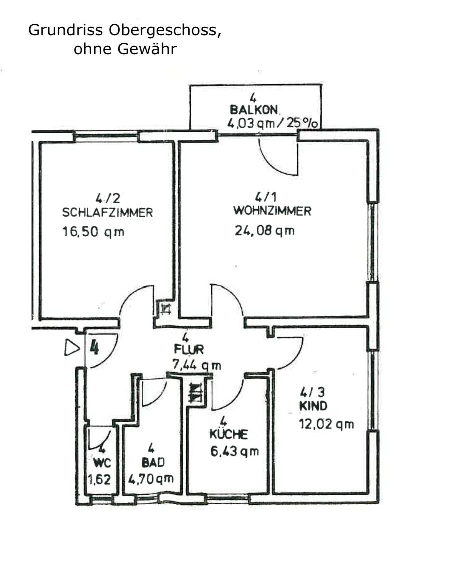 Grundriss OG WE4
