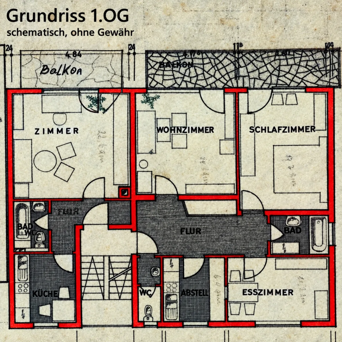 Grundriss 1.OG